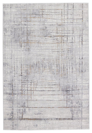 Jaipur Living Solace Toril Soc05 Powerloomed Machinemade 57% Polypropylene 43% Polyester Abstract Abstract Indoor Rug Gray, Gold 57% Polypropylene 43% Polyester Rug151005