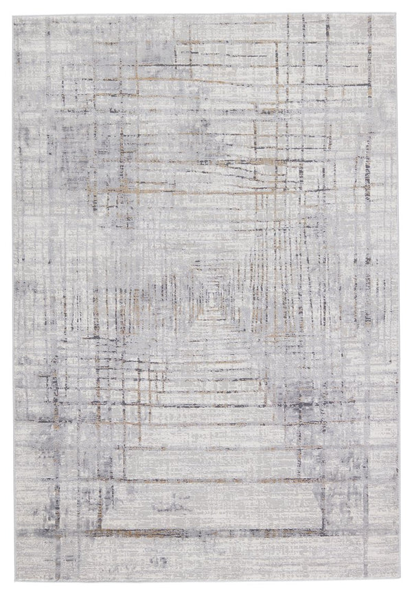 Jaipur Living Solace Toril Soc05 Powerloomed Machinemade 57% Polypropylene 43% Polyester Abstract Abstract Indoor Rug Gray, Gold 57% Polypropylene 43% Polyester Rug151005