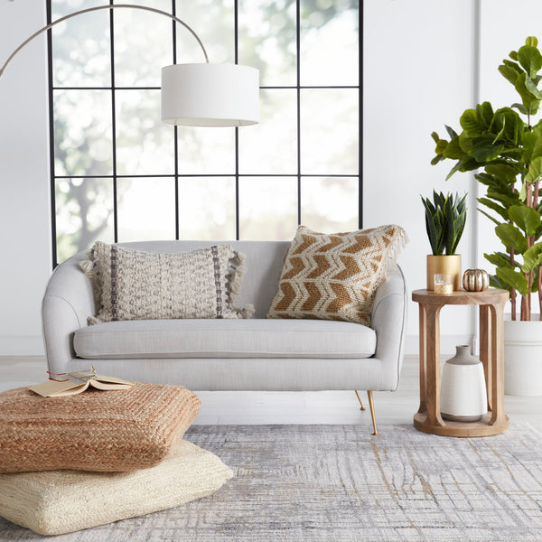 Jaipur Living Solace Toril Soc05 Powerloomed Machinemade 57% Polypropylene 43% Polyester Abstract Abstract Indoor Rug Gray, Gold 57% Polypropylene 43% Polyester Rug151005