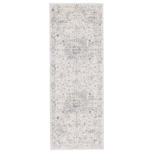 Jaipur Living Solace Ellington Soc06 Powerloomed Machinemade 53% Polypropylene 47% Polyester Traditional Medallion Indoor Rug Cream, Gray 53% Polypropylene 47% Polyester Rug151012
