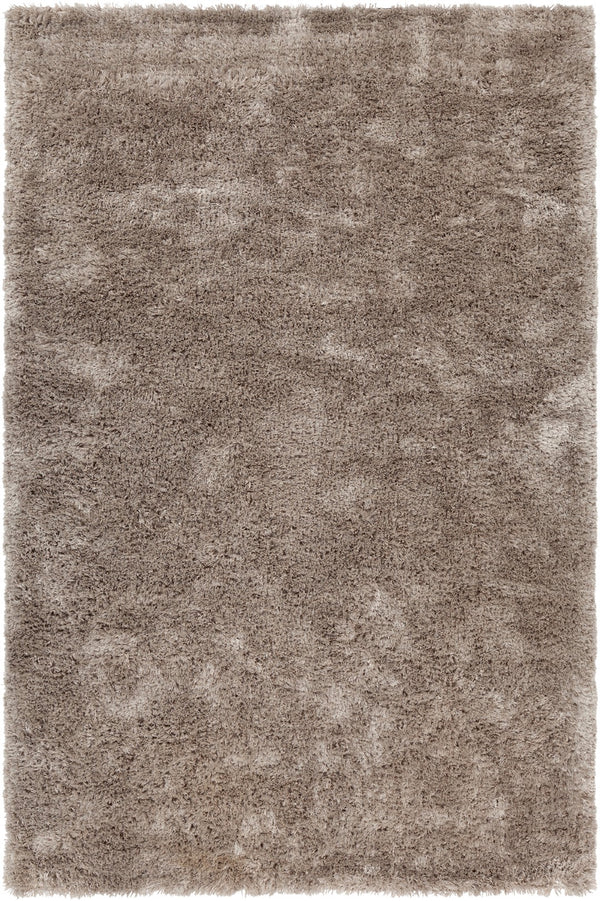 Chandra Rugs Hand-woven Luxurious Shag Rug - Modern Comfort & Style For Your Living Space, Unique Texture Taupe Polyester Sof47901-576