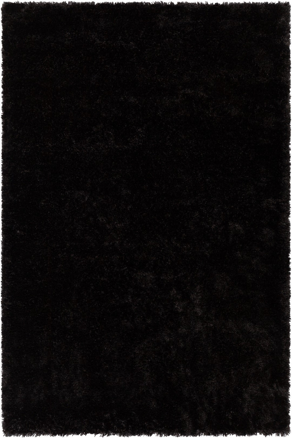 Chandra Rugs Hand-woven Contemporary Shag Rug - Luxurious, Durable, And Plush Textured Accent For Any Room Black Polyester Sof47904-576