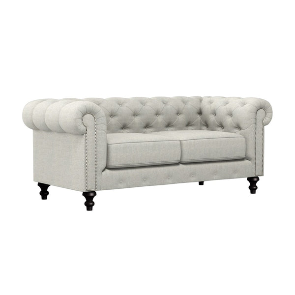 Nativa Interiors London Tufted Sofa 103" Grey  Sof-london-103-dp-pf-grey