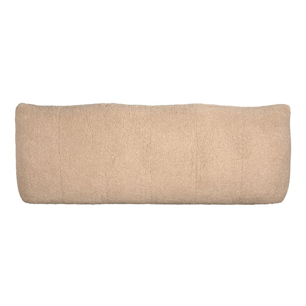 Mcclain Three Seat Sofa in Plush Teddy Fleece for Modern Living Rooms