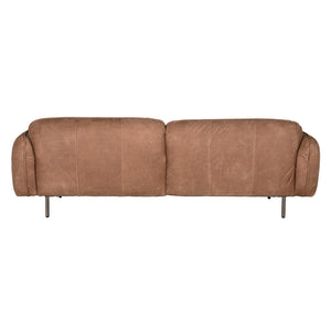 Franklin Leather Sofa with Metal Frame Generously Padded for Modern Living Rooms