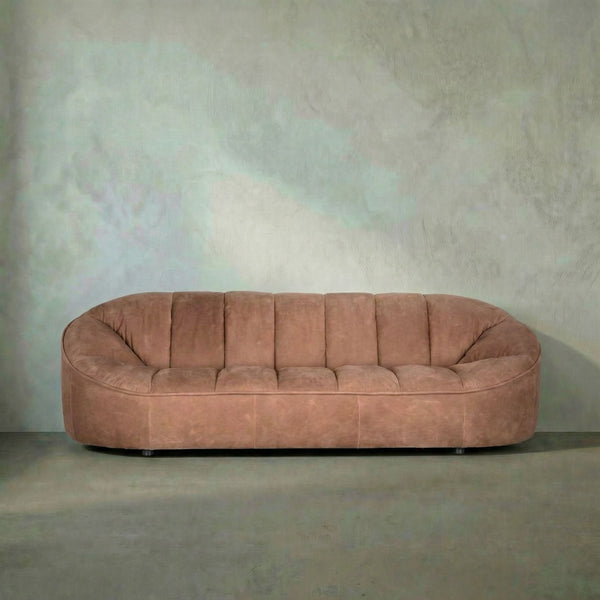Amadeus Full Grain Leather Sofa with Hardwood Frame for Spacious Living Rooms