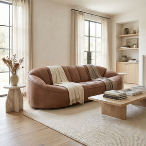 Amadeus Full Grain Leather Sofa with Hardwood Frame for Spacious Living Rooms