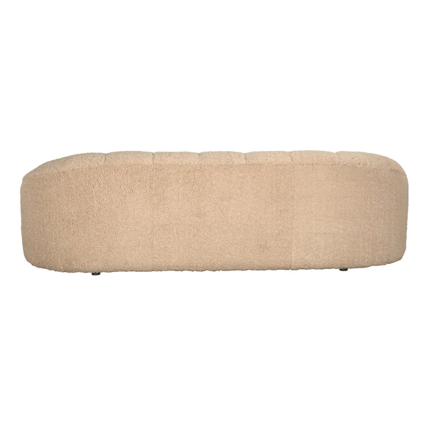 Amadeus Plush Teddy Fleece Sofa Seats Three with Deep Cushions for Modern Living Rooms