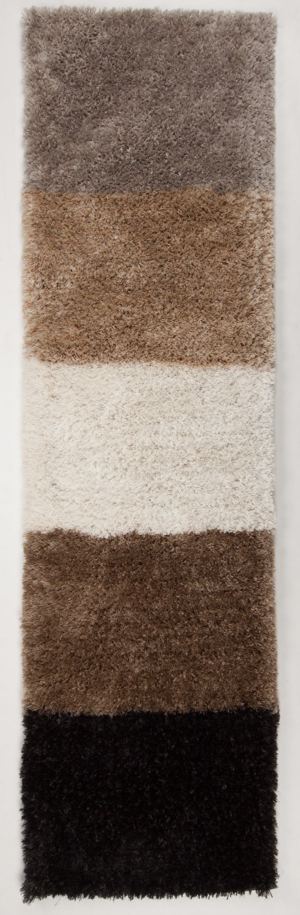 Chandra Rugs Hand-woven Contemporary Shag Rug - Luxurious Texture, Cozy Feel & Modern Design For Your Home Decor Brown Polyester Sof47903-576