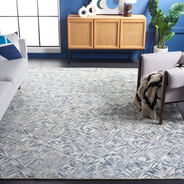 Safavieh Soho Luxurious Area Rug - Elegant Viscose, Wool, And Cotton Blend For Chic Home Décor Solutions Ivory ,Green 50% Viscose,30% Wool,20% Cotton Soh125y-6sq