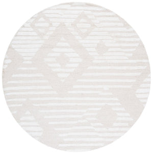 Safavieh Soho Hand-Tufted Wool Viscose Runner Rug with Geometric Relief for Hallways 6'-0" x 6'-0" - A SOH177A-6R