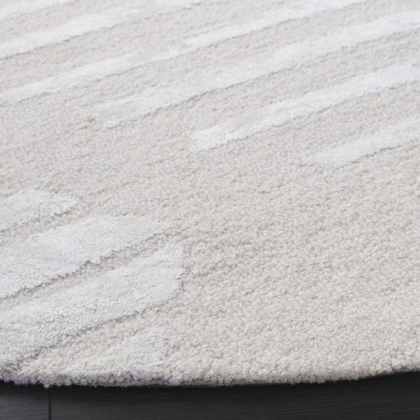 Safavieh Soho Hand-Tufted Wool Viscose Runner Rug with Geometric Relief for Hallways 6'-0" x 6'-0" - A SOH177A-6R