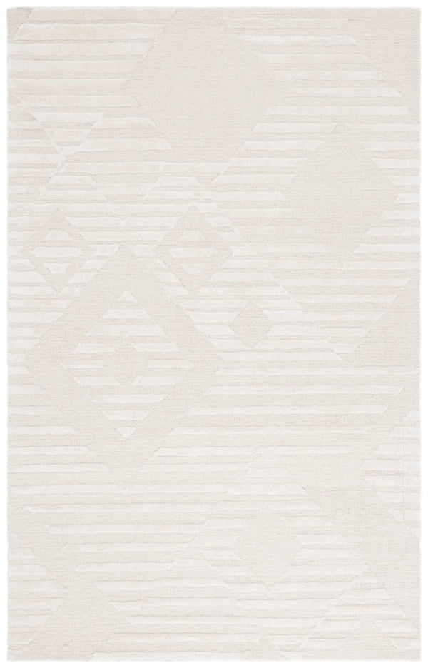 Safavieh Soho Hand-Tufted Wool Viscose Runner Rug with Geometric Relief for Hallways 6'-0" x 9'-0" SOH177A-6