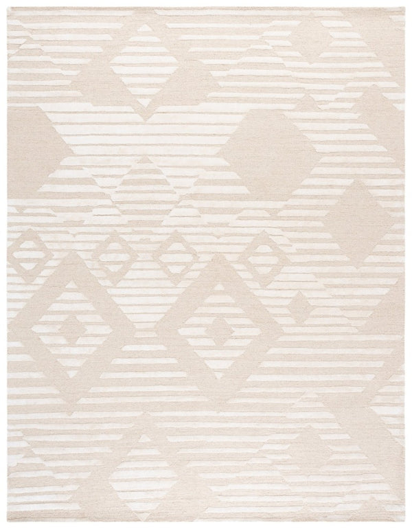 Safavieh Soho Hand-Tufted Wool Viscose Runner Rug with Geometric Relief for Hallways 8'-0" x 10'-0" SOH177A-8