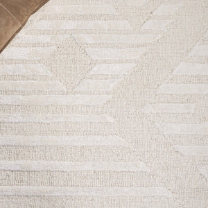 Safavieh Soho Hand-Tufted Wool Viscose Runner Rug with Geometric Relief for Hallways 8'-0" x 10'-0" SOH177A-8