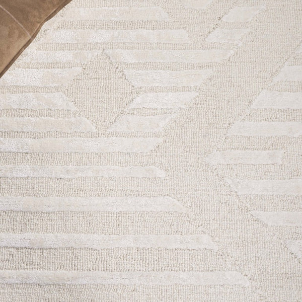 Safavieh Soho Hand Tufted Ivory Wool Viscose Area Rug Solid Low Pile Living Room Accent SOH177A-9