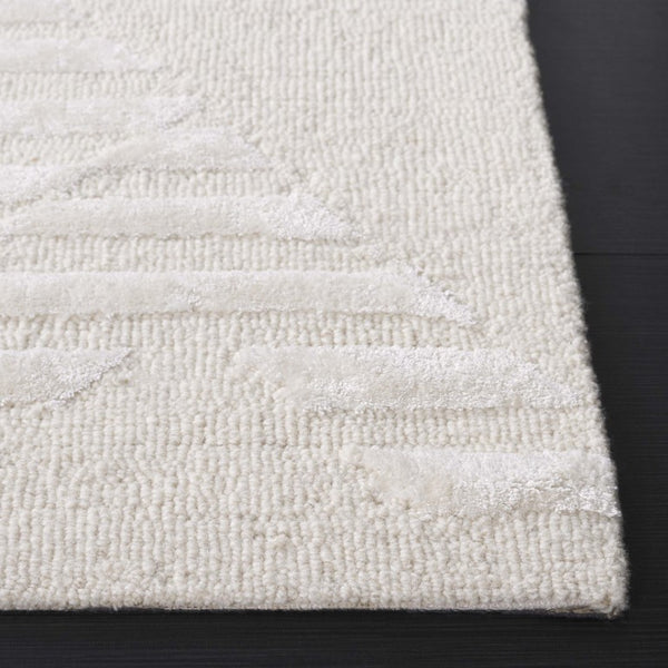 Safavieh Soho Hand Tufted Ivory Wool Viscose Area Rug Solid Low Pile Living Room Accent SOH177A-9