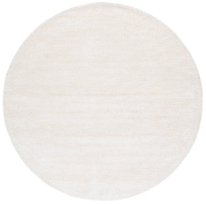 Safavieh Soho Hand Tufted Round Ivory Wool Viscose Rug Soft Sheen for Living Dining Rooms SOH178A-6R