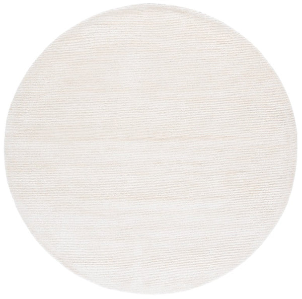 Safavieh Soho Hand Tufted Round Ivory Wool Viscose Rug Soft Sheen for Living Dining Rooms SOH178A-6R