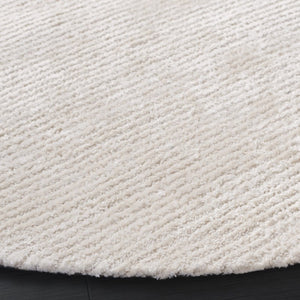 Safavieh Soho Hand Tufted Round Ivory Wool Viscose Rug Soft Sheen for Living Dining Rooms SOH178A-6R