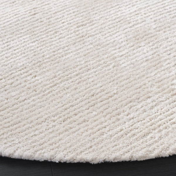 Safavieh Soho Hand Tufted Round Ivory Wool Viscose Rug Soft Sheen for Living Dining Rooms SOH178A-6R