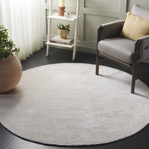 Safavieh Soho Hand Tufted Round Ivory Wool Viscose Rug Soft Sheen for Living Dining Rooms SOH178A-6R