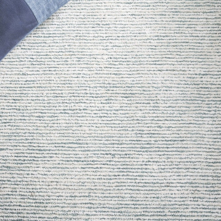 Safavieh Soho Hand Tufted Viscose Wool Accent Rug Coastal Tonal Lines Plush Ivory Field SOH178J-3