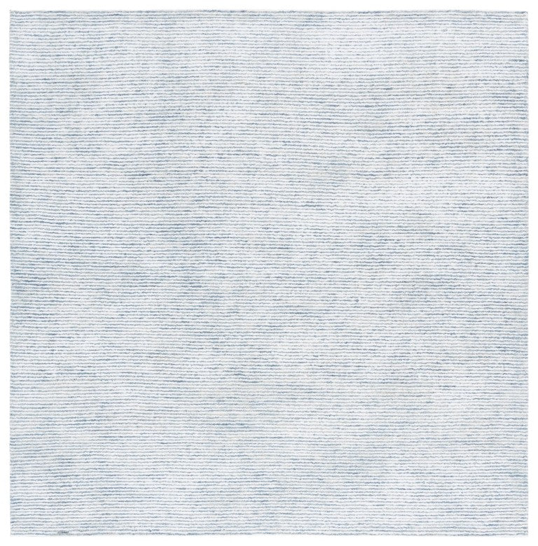Safavieh Soho Hand Tufted Viscose Wool Area Rug Striated Blue Ivory Square Plush Sheen SOH178M-6SQ