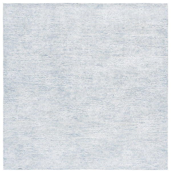 Safavieh Soho Hand Tufted Viscose Wool Area Rug Striated Blue Ivory Square Plush Sheen SOH178M-6SQ
