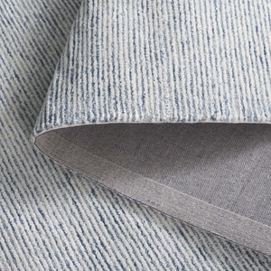 Safavieh Soho Hand Tufted Wool Viscose Area Rug Blue Ivory Linear Pattern for Living Room SOH178M-6