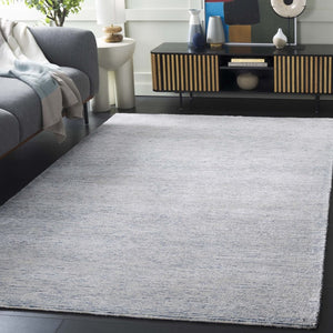Safavieh Soho Hand Tufted Wool Viscose Area Rug Blue Ivory Linear Pattern for Living Room SOH178M-6