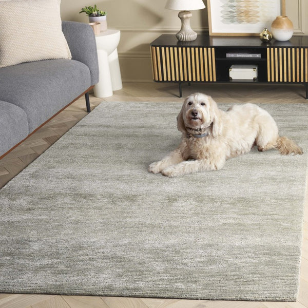 Safavieh Soho Hand Tufted Viscose Wool Blend Area Rug Solid Green Low Pile Living Room SOH178Y-6