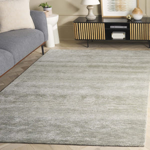 Safavieh Soho Hand Tufted Viscose Wool Blend Area Rug Solid Green Low Pile Living Room SOH178Y-6