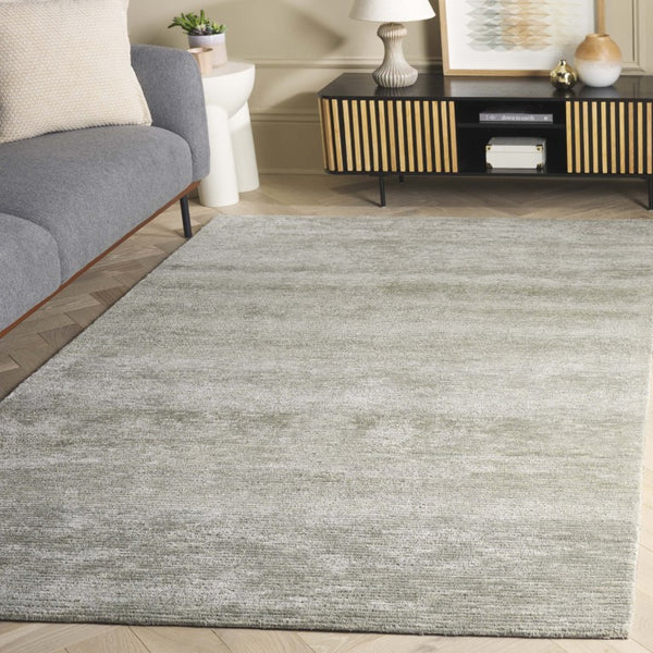 Safavieh Soho Hand Tufted Viscose Wool Blend Area Rug Solid Green Low Pile Living Room SOH178Y-6