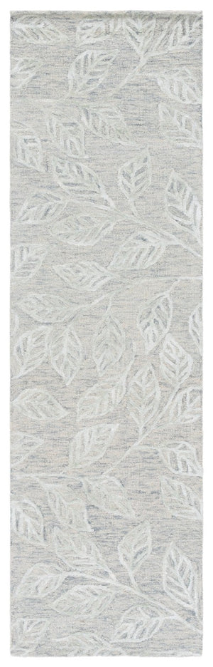 Safavieh Soho Hand Tufted Botanical Leaf Runner Rug in Viscose Wool Blend for Hallways 2'-3" x 8'-0" SOH179Y-28