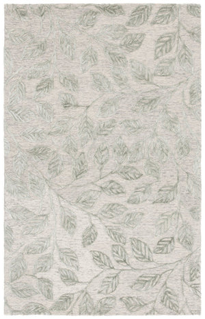Safavieh Soho Hand Tufted Botanical Leaf Runner Rug in Viscose Wool Blend for Hallways 6'-0" x 9'-0" SOH179Y-6