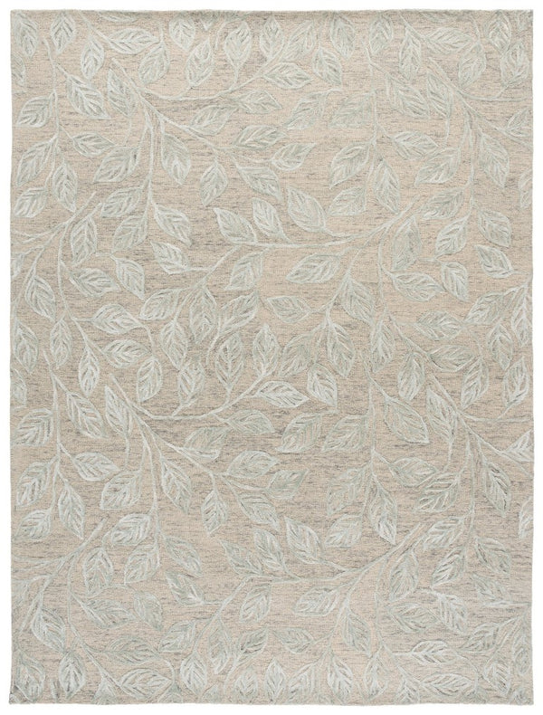 Safavieh Soho Hand Tufted Botanical Leaf Runner Rug in Viscose Wool Blend for Hallways 8'-0" x 10'-0" SOH179Y-8