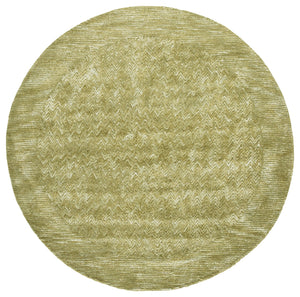 Safavieh Soho Hand-Tufted Green Chevron Rug — Luxurious 3/8" Pile, Viscose-Wool Blend, Modern Timeless Style 3'-0" x 5'-0" SOH181Y-3