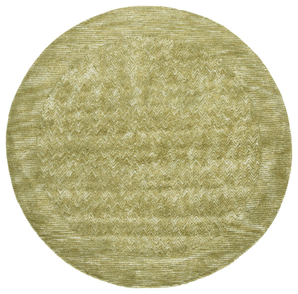 Safavieh Soho Hand-Tufted Green Chevron Rug — Luxurious 3/8" Pile, Viscose-Wool Blend, Modern Timeless Style 3'-0" x 5'-0" SOH181Y-3