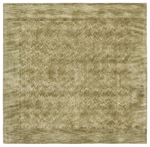 Safavieh Soho Hand‑Tufted Green Chevron Rug — Lustrous Viscose‑Wool Blend, Soft Plush Feel, Artisan Craftsmanship 6'-0" x 9'-0" SOH181Y-6