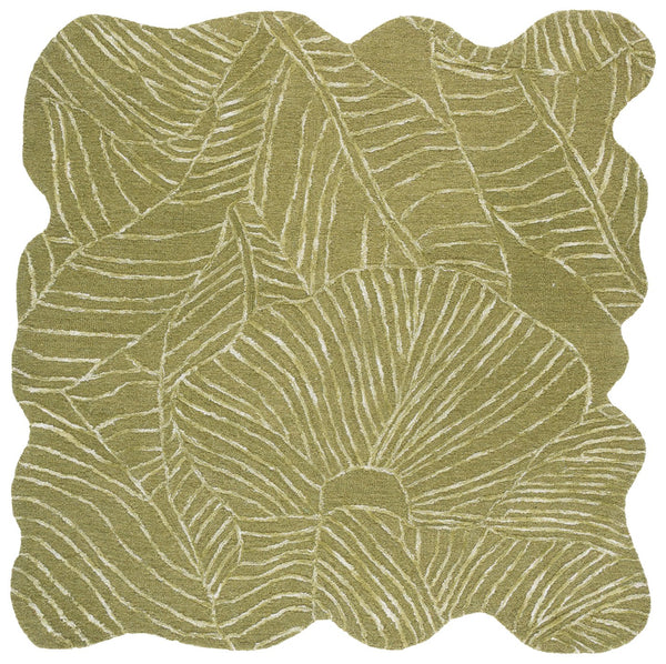 Safavieh Soho Hand-Tufted Green Area Rug — Modern Viscose-Wool Blend, Low-Profile Softness & Subtle Sheen 5'-0" x 8'-0" SOH183Y-5