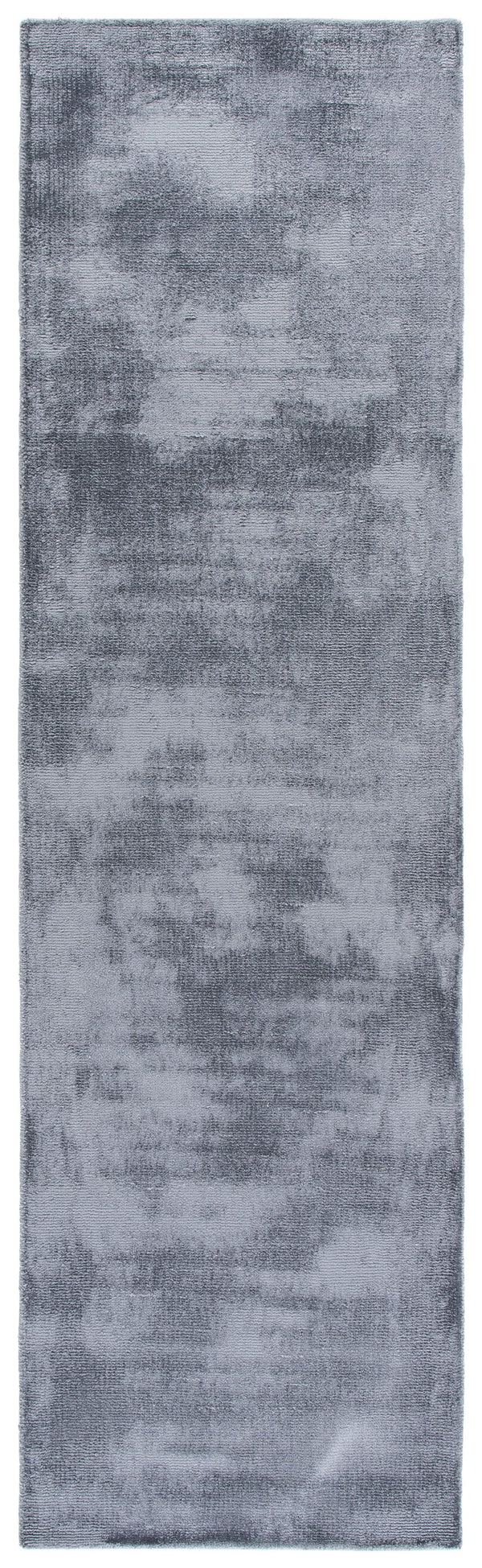 Safavieh Soho Round Blue-Grey Area Rug — Low-Profile Viscose-Cotton Blend, Minimalist Modern Accent Rug 6'-0" x 6'-0" SOH201M-6R