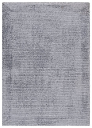 Safavieh Soho Round Blue-Grey Area Rug — Low-Profile Viscose-Cotton Blend, Minimalist Modern Accent Rug 6'-0" x 6'-0" SOH201M-6R