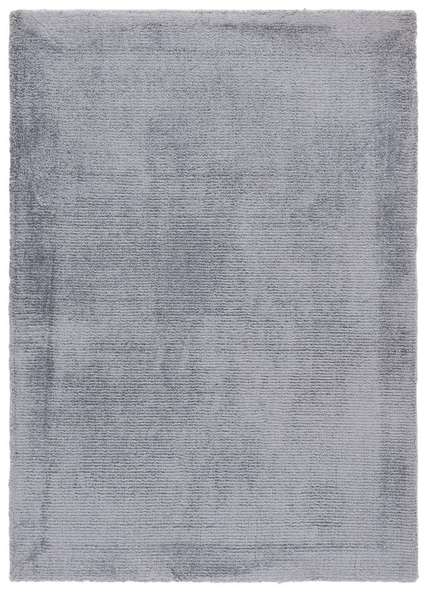 Safavieh Soho Round Blue-Grey Area Rug — Low-Profile Viscose-Cotton Blend, Minimalist Modern Accent Rug 6'-0" x 6'-0" SOH201M-6R