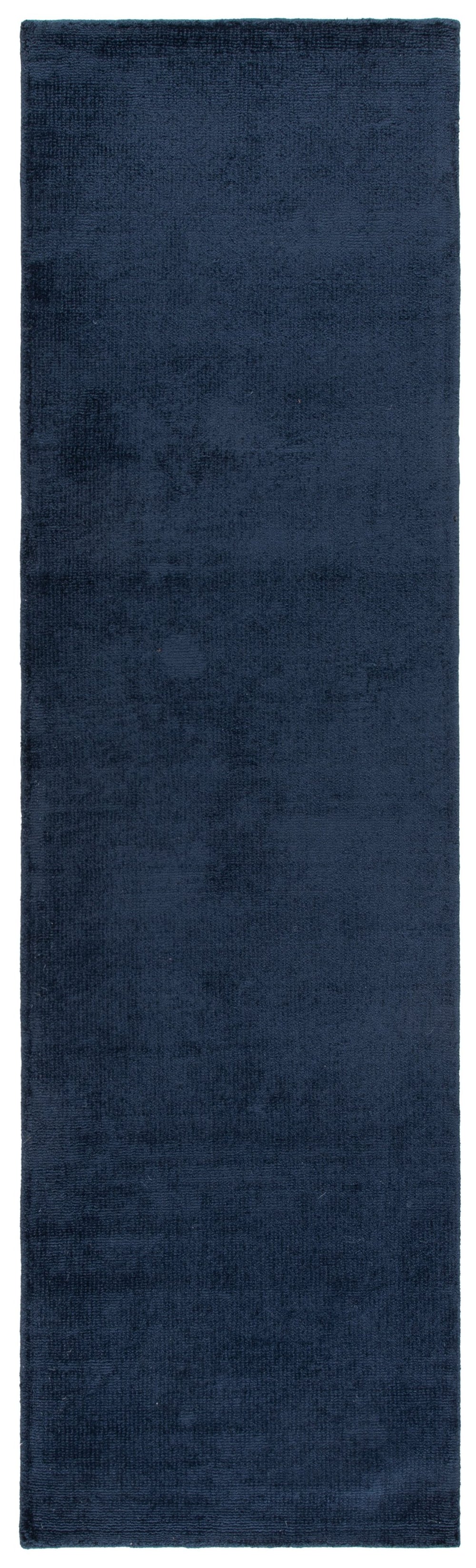 Safavieh Soho Navy Blue Area Rug — Machine-Woven Viscose-Cotton Blend, Low Pile Durability & Subtle Sheen 8'-0" x 10'-0" SOH201N-8