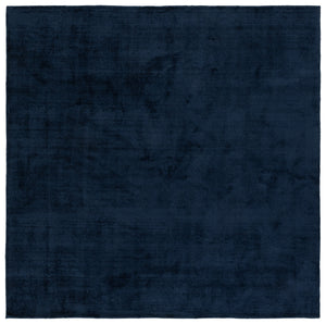 Safavieh Soho Round Navy Blue Area Rug — Machine Woven Viscose-Cotton Blend, Soft Sheen & Modern Elegance 6'-0" x 6'-0" SOH201N-6R