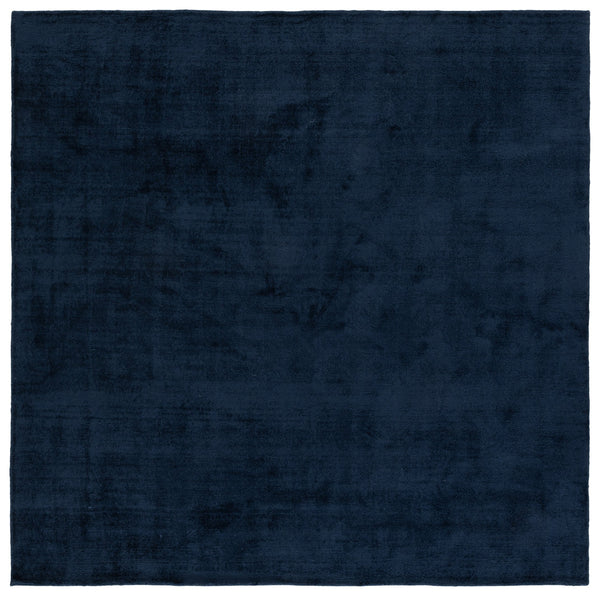Safavieh Soho Navy Blue Area Rug — Machine-Woven Viscose-Cotton Blend, Low Pile Durability & Subtle Sheen 8'-0" x 10'-0" SOH201N-8