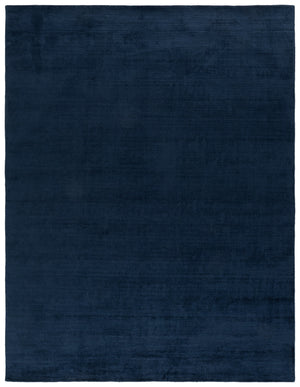 Safavieh Soho Modern Navy Runner Rug With Soft Viscose-Cotton Sheen, Low Pile For Hallways & Entryways 2'-3" x 8'-0" SOH201N-28