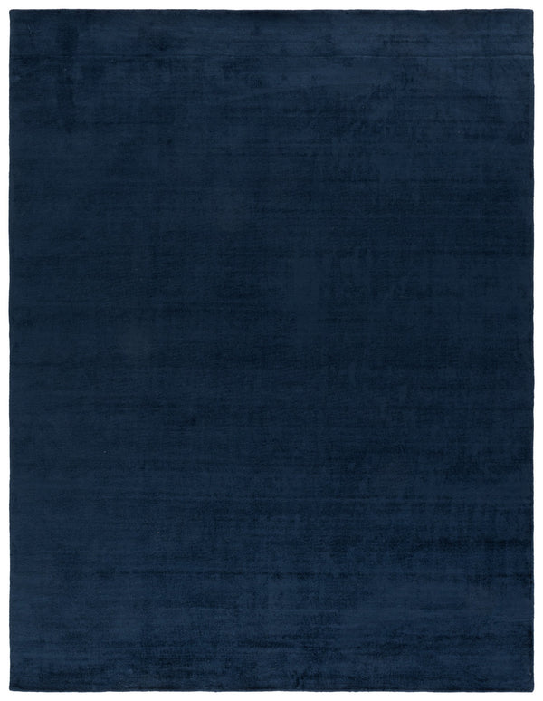 Safavieh Soho Modern Navy Runner Rug With Soft Viscose-Cotton Sheen, Low Pile For Hallways & Entryways 2'-3" x 8'-0" SOH201N-28