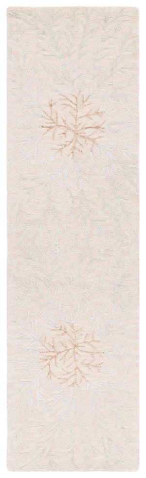 Safavieh Soho 257 Hand Tufted Floral Rug Beige / Grey 8' x 10'
